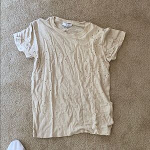 Iro burnout cream with little sparkle tee.